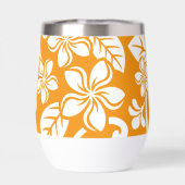 アイランドプルメリアのパターン（オレンジ） (背面)