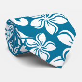アイランドプルメリアカリブの（青） ネクタイ (ロール)