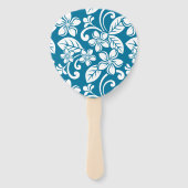 アイランドプルメリアカリブの（青） ハンドファン (正面)