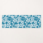 アイランドプルメリアカリブの（青） ヨガマット (正面(横))