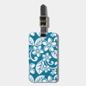 アイランドプルメリアカリブの（青） ラゲッジタグ (正面縦)