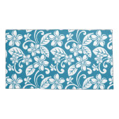 アイランドプルメリアカリブの(青) 枕カバー (裏面-左)