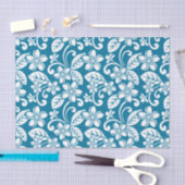 アイランドプルメリアカリブの（青） 薄葉紙 (クラフト)