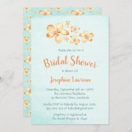 アイランドプルメリアブライダルシャワー招待状 招待状