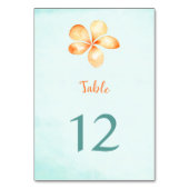 アイランドプルメリア水彩表番号カード テーブルナンバー (裏面)
