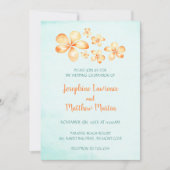 アイランドプルメリア結婚式招待状 招待状 (正面)