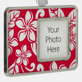 アイランドプルメリア（いちご赤） シルバープレートフレームオーナメント (右)