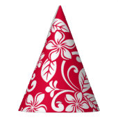 アイランドプルメリア（いちご赤） パーティーハット (左)