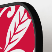 アイランドプルメリア（いちご赤） ピックルボールラケット (左詳細)