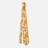 アイランドプルメリア（オレンジ） ネクタイ (裏面)