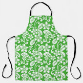 アイランドプルメリア（シトラスグリーン） エプロン (正面)