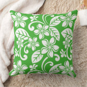 アイランドプルメリア（シトラスグリーン） クッション (ブランケット)