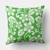 アイランドプルメリア（シトラスグリーン） クッション (裏面)