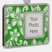 アイランドプルメリア（シトラスグリーン） シルバープレートフレームオーナメント (右)