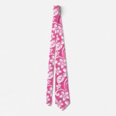 アイランドプルメリア(スイカピンク) ネクタイ (裏面)