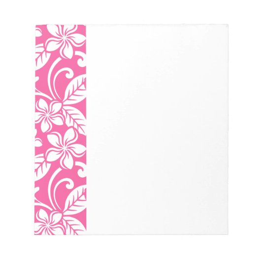 アイランドプルメリア（スイカピンク） ノートパッド (正面)