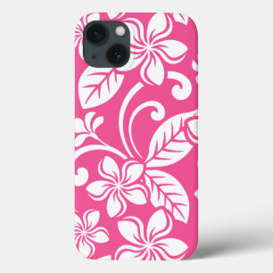 アイランドプルメリア(スイカピンク) iPhone 13ケース