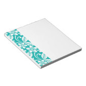 アイランドプルメリア(ターコイズ) ノートパッド (アングル)