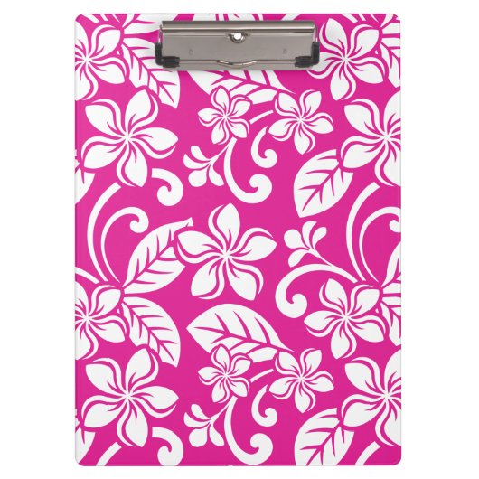 アイランドプルメリア（ホットピンク） クリップボード (正面)
