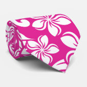 アイランドプルメリア(ホットピンク) ネクタイ (ロール)