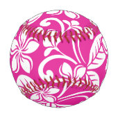 アイランドプルメリア（ホットピンク） 野球ボール (裏面)