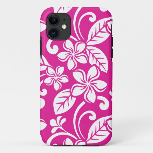 アイランドプルメリア(ホットピンク) Case-Mate iPhoneケース (裏面)