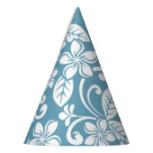アイランドプルメリア(石板ブルー) パーティーハット (左)