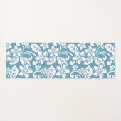 アイランドプルメリア(石板ブルー) ヨガマット (正面(横))