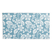 アイランドプルメリア(石板ブルー) 枕カバー (裏面-右)