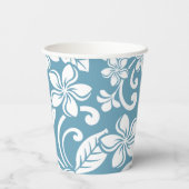 アイランドプルメリア(石板ブルー) 紙コップ (裏面)