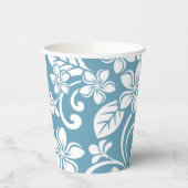 アイランドプルメリア(石板ブルー) 紙コップ (左)