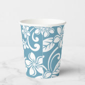 アイランドプルメリア(石板ブルー) 紙コップ (右)