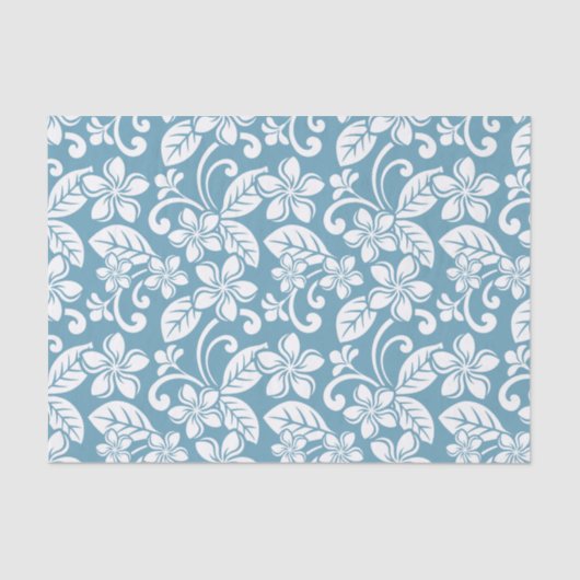 アイランドプルメリア(石板ブルー) 薄葉紙 (正面)