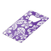 アイランドプルメリア（紫） クレジットカード栓抜き (正面アングル)