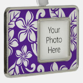 アイランドプルメリア（紫） シルバープレートフレームオーナメント (右)