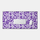 アイランドプルメリア（紫） デスクマット (キーボード&マウス)