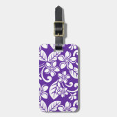 アイランドプルメリア（紫） ラゲッジタグ (正面縦)