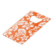 アイランドプルメリア（非常にオレンジ） クレジットカード栓抜き (正面アングル)