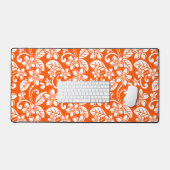 アイランドプルメリア（非常にオレンジ） デスクマット (キーボード&マウス)