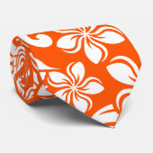 アイランドプルメリア（非常にオレンジ） ネクタイ (ロール)