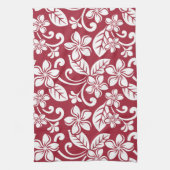 アイランドプルメリア(（鳥）ショウジョウコウカンチョウレッド)キッチンタオル キッチンタオル (縦)