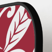 アイランドプルメリア(（鳥）ショウジョウコウカンチョウ赤) ピックルボールラケット (左詳細)