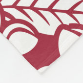 アイランドプルメリア((鳥)ショウジョウコウカンチョウ赤) フリースブランケット (角)