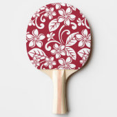 アイランドプルメリア(（鳥）ショウジョウコウカンチョウ赤) 卓球ラケット (裏面)