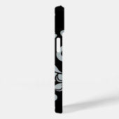 アイランドプルメリア（黒/グレー） Case-Mate iPhoneケース (裏面 / 右)