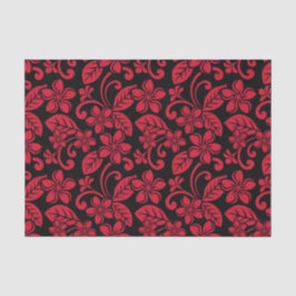 アイランドプルメリア（黒/赤） 薄葉紙