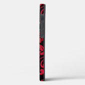 アイランドプルメリア（黒/赤） Case-Mate iPhoneケース (裏面 / 左)