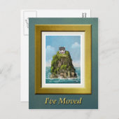 アイランドホーム – 移動した 案内ポストカード (正面/裏面)