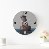 アイランドライトをシャープにする ラージ壁時計 (ホーム)