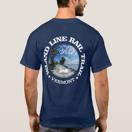 アイランドラインレールのトレイル(サイクリングc) tシャツ (裏面)